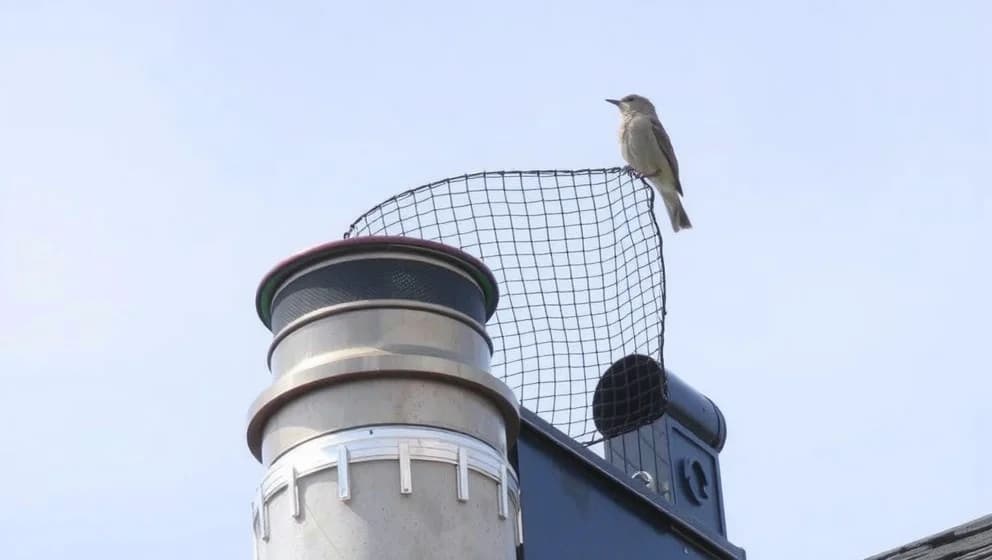 Fågelskydd skorsten räddar fåglars liv