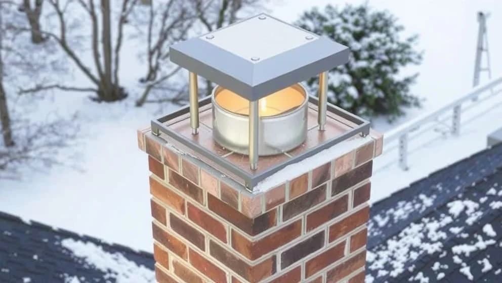 Regnhuv skorsten jula