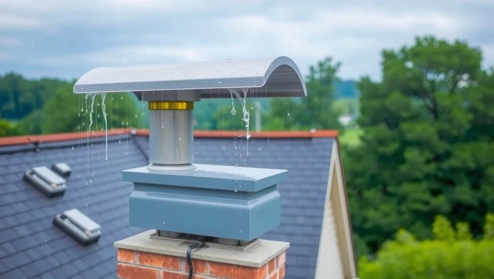 Vad är en regnkrage skorsten