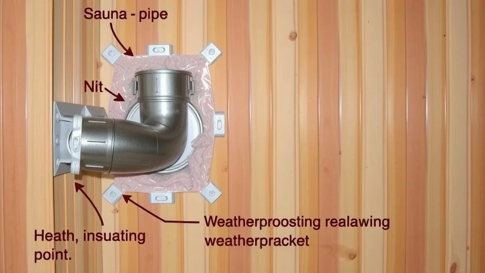 Skorsten genom vägg bastu hur gör man