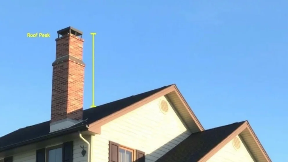 Skorsten höjd för bättre dragning