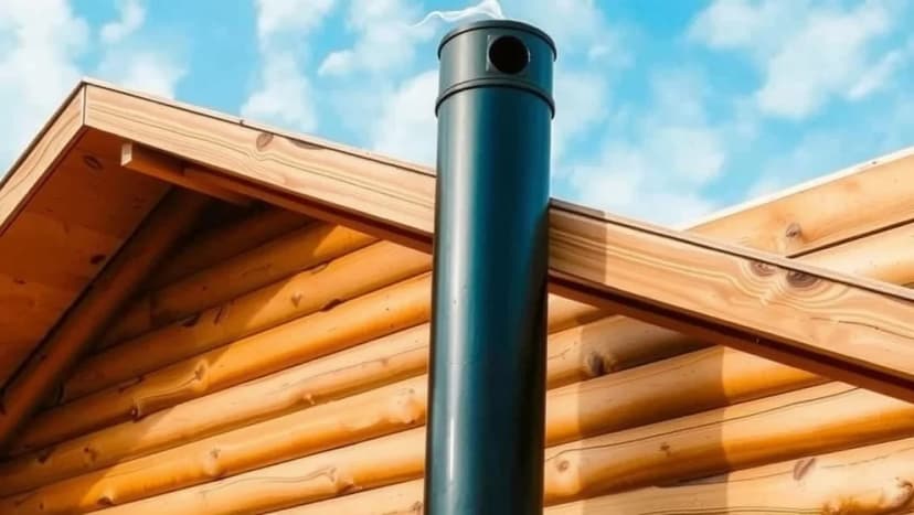 Skorsten till bastu funkar så här