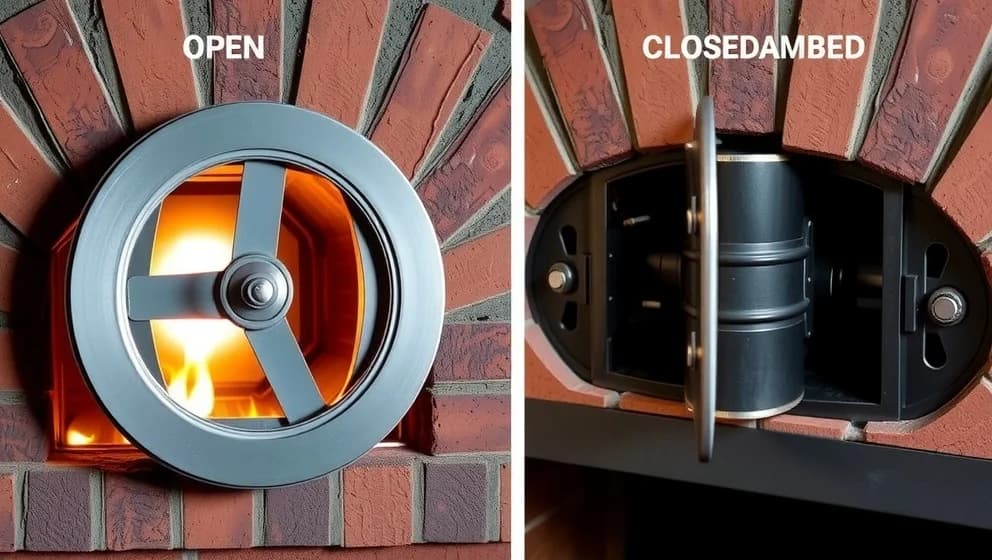 Vad gör ett spjäll i skorstenen