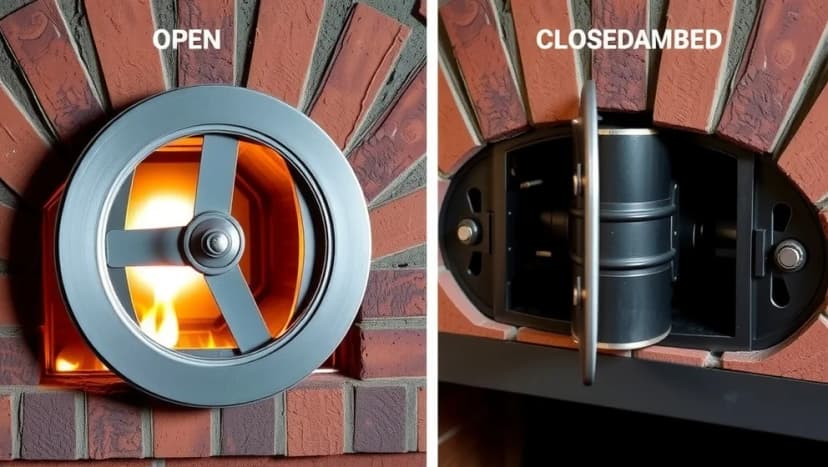 Vad gör ett spjäll i skorstenen