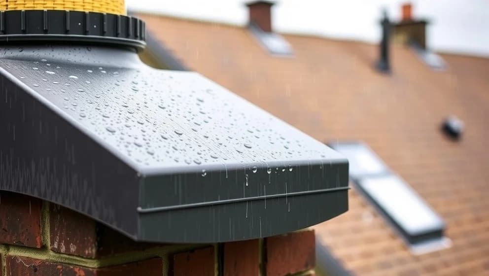 Täckplåt skorsten skyddar ditt hus