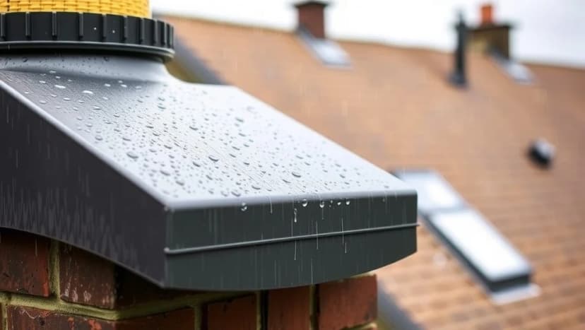 Täckplåt skorsten skyddar ditt hus