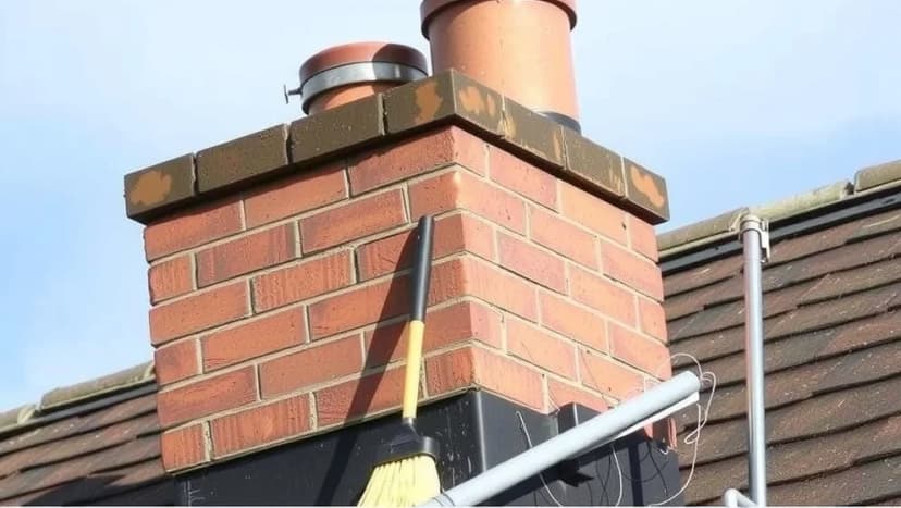 Tegelsten skorsten höller värmen långt längre