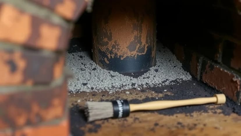 Tjära i skorsten skadas av brand